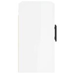 vidaXL Armoire murale Blanc brillant 60x31x60 cm Bois d'ingénierie