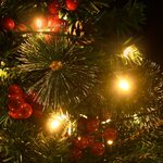 vidaXL Arbre de Noël artificiel pré-éclairé d'allée 2 Pièces 76 cm PVC