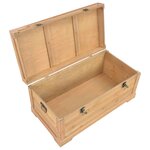 vidaXL Coffre de rangement avec coussin 80x40x40 cm MDF