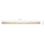 vidaXL Dessus de table Crème Ø40x2 5 cm Marbre