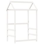 vidaXL Cadre de lit avec toit sans matelas blanc 100x200 cm