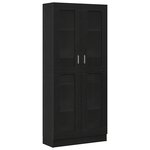 Bibliothèques vidaXL 2 Pièces Chêne Noir 82 5x30 5x185 cm Bois d'ingénierie