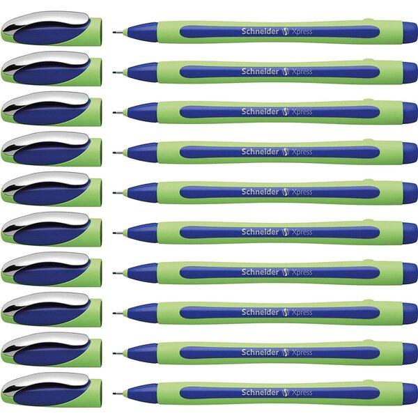 Feutre Fineliner Xpress 08 bleu x 10 SCHNEIDER