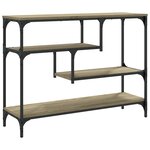 vidaXL Table console chêne sonoma 100x30x75 cm bois d'ingénierie