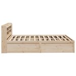 vidaXL Cadre de lit avec tête de lit 150x200 cm bois de pin massif
