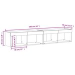 vidaXL Meubles TV avec lumières LED 2 Pièces blanc 80x30x30 cm