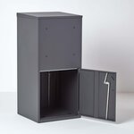 Boîte à colis Extra Large Gris foncé 2 portes Acier galvanisé SMART PARCEL BOX®