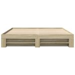 vidaXL Cadre de lit chêne sonoma 180x200 cm bois d'ingénierie