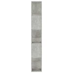 vidaXL Bibliothèque/Séparateur de pièce Gris béton Bois d’ingénierie