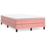 vidaXL Cadre de lit sans matelas rose 120x200 cm velours