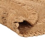 vidaXL Tapis Jute tressé à la main 120 cm Rond