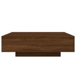 vidaXL Table basse chêne marron 100x100x31 cm bois d'ingénierie