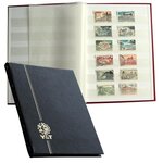 PERFECTA : Classeur fixe pour timbres (Petit modèle-Pages Blanches-32p. Noir)