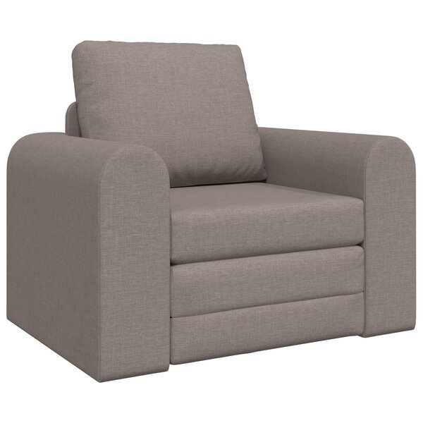 vidaXL Canapé-lit au sol 2-en-1 taupe 98x71x83 cm en tissu