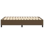 vidaXL Cadre de lit sans matelas marron foncé 120x200 cm tissu