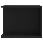vidaXL Meuble TV avec lumières LED Noir 90x39x30 cm