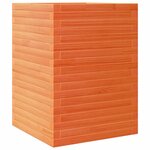 vidaXL Jardinière cire marron 50x50x68 5 cm bois de pin massif