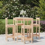 vidaXL Ensemble de bar de jardin 5 Pièces bois de pin massif
