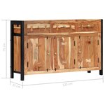 vidaXL Buffet 120x35x75 cm Bois d'acacia solide