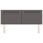 Tête de lit vidaXL au design simple Gris 140 cm en simili cuir