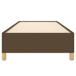 vidaXL Cadre de lit sans matelas marron foncé 80x200 cm tissu