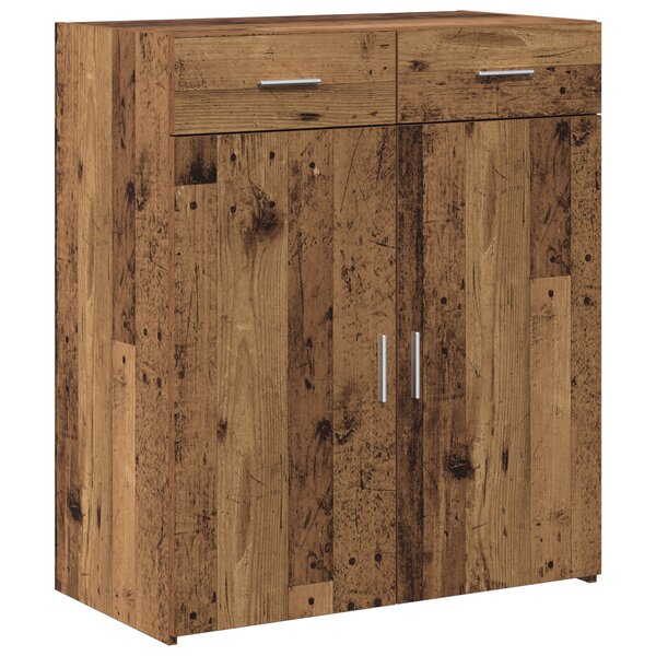 vidaXL Meuble de rangement vieux bois 80x42 5x93 5 cm en bois d'ingénierie