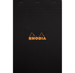 Bloc BLACK 21x29,7 80F agrafées 80g Q.5x5 RHODIA