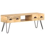 vidaXL Meuble TV 120x35x45 cm Bois solide de manguier