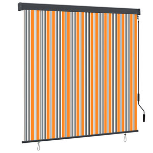 vidaXL Store roulant d'extérieur 170x250 cm Jaune et bleu