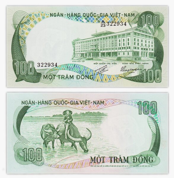 Billet de collection 100 dong 1972 Sud Vietnam - Neuf - P31