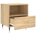 vidaXL Tables de chevet 2 Pièces chêne sonoma 40x35x47 5 cm