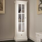 vidaXL Meuble de bibliothèque avec 3 étagères Blanc Bois