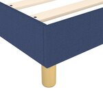 vidaXL Cadre de lit sans matelas bleu 80x200 cm tissu
