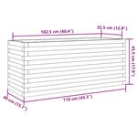 vidaXL Jardinière 110x40x45 5 cm bois de pin massif