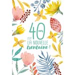 Carte 40 ans nouvelle trentaine - draeger paris