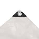 vidaXL Bâche 650 g / m² 4 x 4 m Blanc