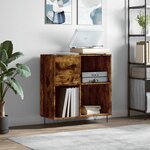 vidaXL Armoire à disques chêne fumé 84 5x38x89 cm bois d'ingénierie