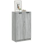 vidaXL Meuble à chaussures Sonoma gris 59x35x100 cm Bois d'ingénierie
