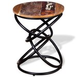 vidaXL Table d'appoint Bois de récupération massif