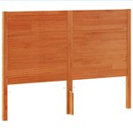vidaXL Tête de lit cire marron 135 cm bois massif de pin