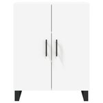 vidaXL Buffet haut Blanc 69 5x34x180 cm Bois d'ingénierie