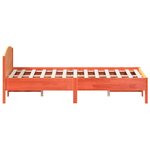 vidaXL Cadre de lit sans matelas cire marron 120x200cm bois pin massif