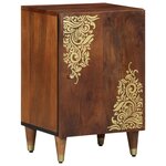 vidaXL Meuble de salle de bain 38x33x58 cm en bois solide de mangue