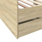 vidaXL Lit de jour et tiroirs chêne sonoma 90x200cm bois d'ingénierie