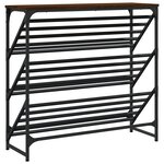 vidaXL Étagère à chaussures chêne marron 90x30x85 cm bois d'ingénierie