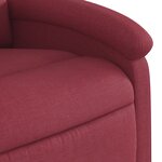 vidaXL Fauteuil de massage inclinable Rouge bordeaux Tissu