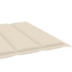vidaXL Chaise longue de jardin avec table et coussin Pin imprégné