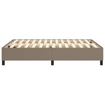 vidaXL Cadre de lit sans matelas taupe 140x200 cm tissu