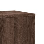 vidaXL Support pour plantes chêne brun 33x33x100 cm bois d'ingénierie