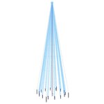 vidaXL Sapin de Noël avec piquet 1134 LED Bleues 800 cm